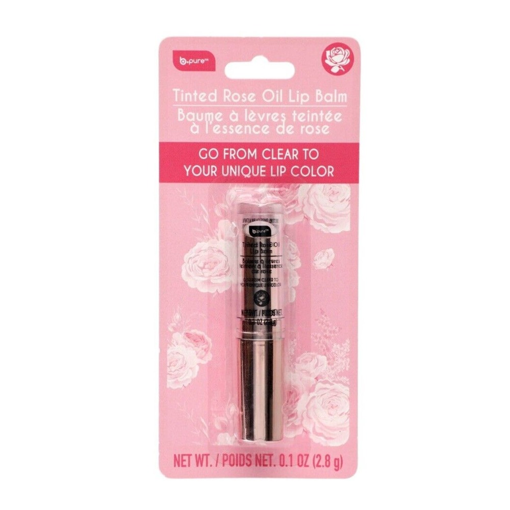 Lot of 3 B Pure Tinted Rose Oil Lip Balm Clear to Color NEW PH Adapting Color - Picture 2 of 9